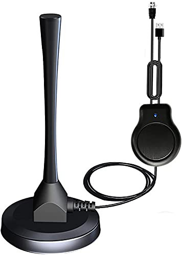 DollaTek Antenna TV DVB-T HD per interni TV nera per interni Amplificatore USB Digital Ground Wave Hdtv DTMB Antenna TV per auto