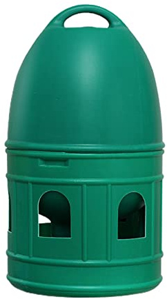 predolo Abbeveratoio per Uccelli/Anatra Pollo Quaglia Distributore d'Acqua Alimentatore Automatico con Manico sospeso/Abbeveratoio di Grande capacità, Verde 5L