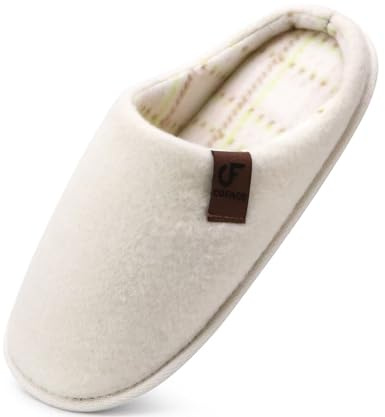 COFACE Mens Cozy Memory Foam Slippers Casual Warm Slip On House Shoes