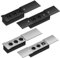 Onpira® Einbausteckdose Slim in 2 Farben Silber oder Schwarz und in 25 Ausführungen 2x Schuko, 3x Schuko + 1x Internet, 4x Schuko oder 3x Schuko + 2x USB auswählbar (Modell B / 2-Fach, Silber)