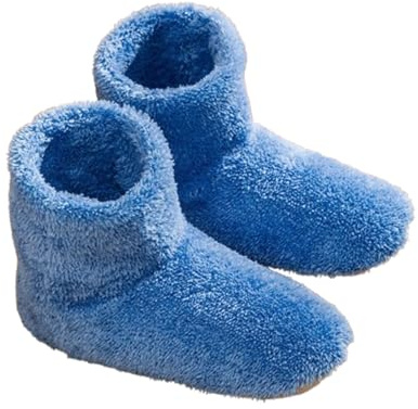 Uomo Donna Pantofole a Stivaletto,Scarpe da casa in peluche morbide e comode,Caldi stivali e pantofole invernali,Eleganti pantofole in cotone velluto corallo tinta unita adatte per la casa