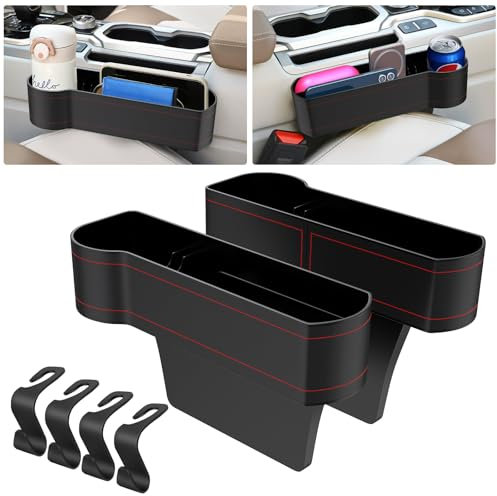 2PCS Porte - gobelet de Voiture, Porte - gobelet, PU Porte - Boisson en Cuir, boîte de Rangement de Voiture pour café, Boisson, Bouteille, Lait Ensemble de Deux pièces