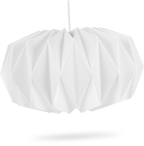 Angoily Dekorativer Papier Lampenschirm Lichtabdeckung Faltbar Sicher Für Zuhause Und Wohnzimmer Moderne Deko