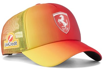 PUMA Scuderia Ferrari F1 – Lewis Hamilton Großbritannien GP 2025 Sonderedition Kappe – Rotverlauf – Einheitsgröße