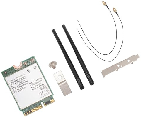 POENVFPO MU MIMO WiFi Fast Adapter 7 to Computer Internal Adapter 10 11 (WiFi 7 Card with Antenna and Bracket)