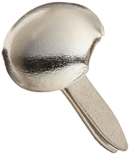 Creative Impressions Mini Metal Paper Fasteners 3mm 100/Pkg, Round - Silver