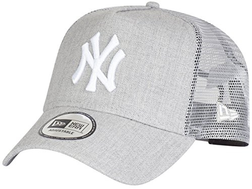 New Era New York Yankees MLB Heather Grey A-Frame Trucker Cap - One-Size