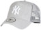 New Era New York Yankees MLB Heather Grey A-Frame Trucker Cap - One-Size