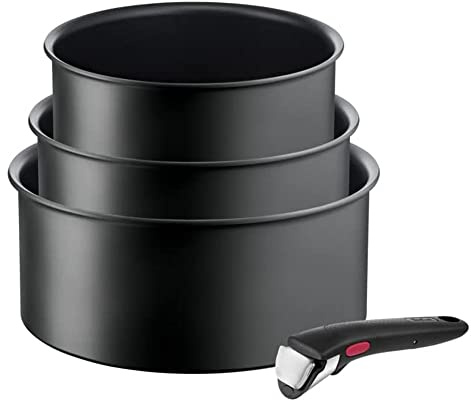 Tefal Ingenio Ultimate Topfset, Schwarz, 16-20 cm