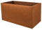 Köhko® Designer-Pflanztrog aus Cortenstahl Viva 100 x 45 x 37 cm | Pflanzkübel in Edelrost-Optik