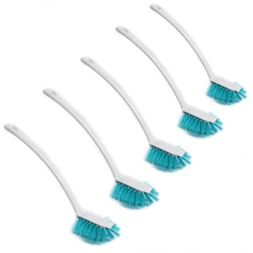 Spülbürste Reinigungsbürste Küchenbürste mit Schaber Abwaschbürste Bürste Geschirrbürste (Weiß 5 Stück)