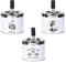 3x Retro Drehaschenbecher Metall Ø 9 cm Aschenbecher Windaschenbecher Drehascher Sturmaschenbecher Wind Ascher