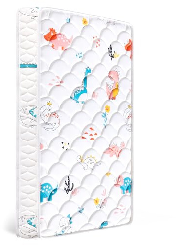 Ours à bulles Oso de burbujas Colchón para cama infantil y colchón para niño 80 x 160 x 13 cm Colchón bebé bebé 100% tejido de punto, absorbente de humedad y transpirable