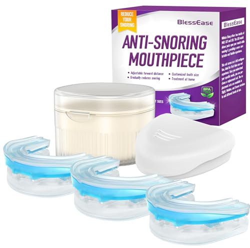 Dispositivo antironquidos para evitar ronquidos para la noche, juego de barras antirronquidos eficaz, para hombres y mujeres, 0-8 mm, tres tamaños