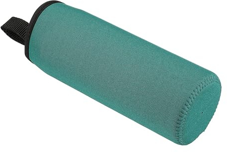 TOP-VIGOR 500ml Neoprene Water Bottle Sleeve – Insulated Non-Slip Cover with Strap, Fits 17oz (65–70mm) Bottles/Cans – Deep Green 2 Pack