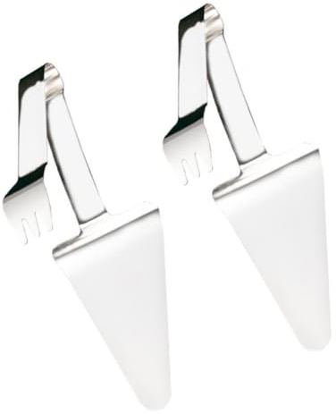 UKCOCO 2 Piezas Espátulas de Acero Inoxidable para Pizza y Queso de Palas Planas Resistentes con Mango Antideslizante para Repostería y Cocina Profesional
