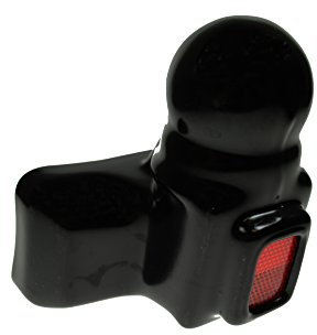 Maypole Black PVC Towball Cover with Red Reflector Fits Flange Style 50 mm Towballs