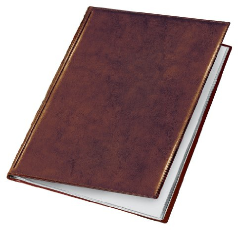 VELOFLEX 4402760 - Sichtbuch „de Luxe“ Exquisit, DIN A4, Präsentationsmappe, Sichtmappe, Speisekartenmappe, braun