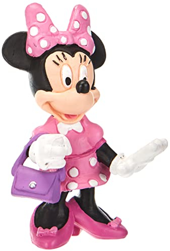 Bullyland 15328 - Spielfigur Walt Disney Minnie Mouse mit Tasche, ca. 7,2 cm, detailgetreu, ideal als kleines Geschenk für Kinder ab 3 Jahren