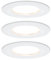 Paulmann 93870 Nova Plus LED Einbauleuchte inkl. Coin Basisset starr IP44 rund 78mm 3x6W 230V dimmbar 2700K Weiß matt Spot Einbaustrahler