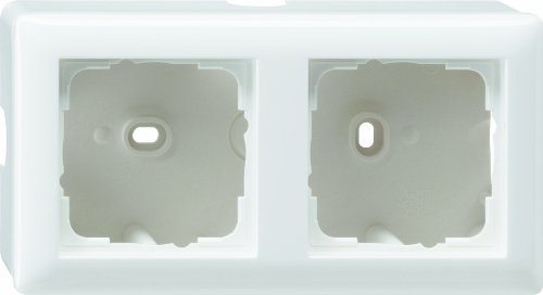Gira 006227 Aufputz Gehäuse 2 Fach Standard 55, reinweiß matt