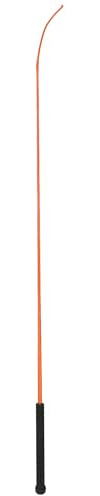 Weaver Livestock 36 Dressage Whip With Comfort Grip Rubber Handle, Pig Training Whip, Livestock Guiding Whip for Show Ring Competition, Orange Crush