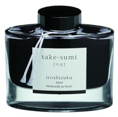 PILOT Iroshizuku Fountain Pen Ink – 50 ml Bottle – Take-sumi (Gray Black) (Japan Import), Black