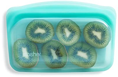 Stasher Bolsa de almacenamiento, reutilizable, silicona platino grado alimenticio, reduce el plástico un solo uso, para cocinar, almacenar, al vacío o congelar, a prueba fugas, apta lavavajillas