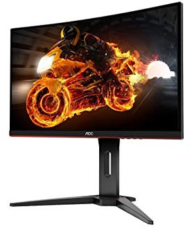 AOC Monitor C24G1- 24 pulgadas Curved 1500R Full HD, 144Hz, 1Ms, VA, FreeSync Premium, 1920x1080, 250 cd/m, D-SUB, HDMI 2x1.4, Displayport 1x1.2