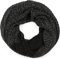 styleBREAKER Damen Strick Loop Schal 2-Farbig mit Ombre Farbverlauf, Reiskorn Strickmuster, warmer Winter Strickschal 01018165, Farbe:Schwarz-Dunkelgrau