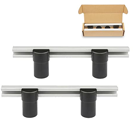 Singring Planing Stop Board with Dog Hole Clamp Woodworking Track Bench Clamps DIY Workbench Fixing Tool 2 Pack (19mm)