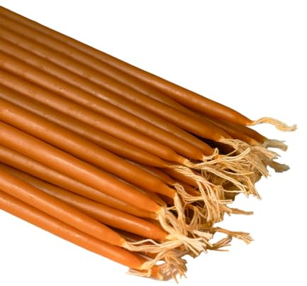 Candele greche in 100% pura cera d'api senza fumo, fatte a mano, N1, 23 cm (20)