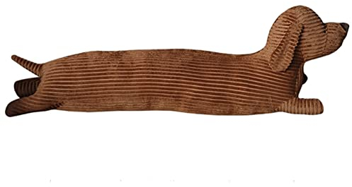 Walopola Almohada De Abrazo De Felpa para Perro Salchicha, Cojín Relleno Y Duradero, Cojín Relleno Realista para Sofá, Silla, Decoración del Hogar, Almohada Larga para Perro, Regalo