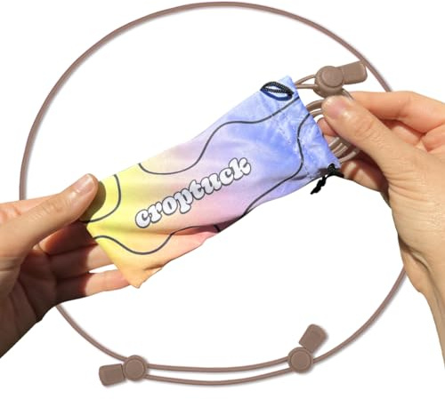 Croptuck Original Adjustable Crop Tuck Waist Band Tool for Tucking Shirt and Sweater Top Size, Chocolate, Large (18-24)