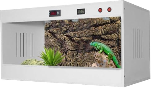 Tanque de hábitat para reptiles alto y ancho para lagarto, gecko, serpiente, dragón barbudo, terrario grande, kit de recinto con paquete de accesorios