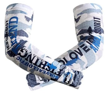 Vobozeany Maniche a Braccio Protezione Solare Uomo Donna per Ciclismo Manicotti di Ghiaccio Raffreddamento Compressione Sportiva Manicotti per Il Braccio Pesca, Golf, Basket e Pallavol