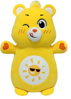 Squishmallows Original Care Bears 10in Funshine Bear HugMees – Ultrasoft Official Jazwares Plush (Medium-Sized)