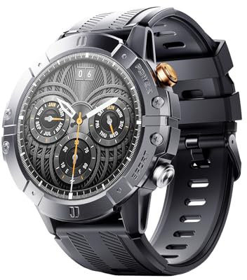 SANAG C29 Montre Connectée Homme Femme, 410 mAh 1.52 HD Smartwatch avec Assistant AI, 100+ Sportifs Montre Sport avec Cardiofrequencemetre/SpO2/Sommeil, 1ATM Étanche pour Android iOS-Nero