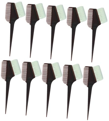 HEALEEP Kit Tintura Chioma 10 Pezzi Pettine per Colorazione Spazzola e Ciotola in Plastica Strumenti Professionali per Parrucchieri e Uso Fai da Te Pratico e Facile da Trasportare