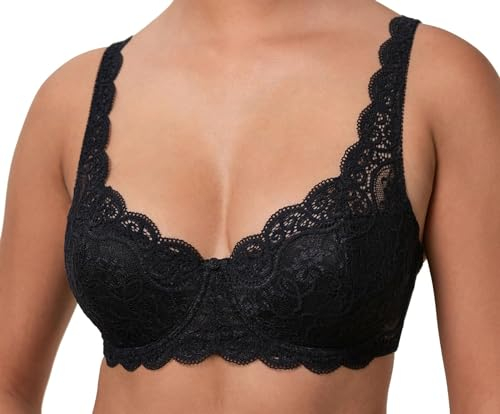 Triumph Amourette 300 WHP Full Cup Damen BH, Schwarz, 80D (Brand size : 36D)