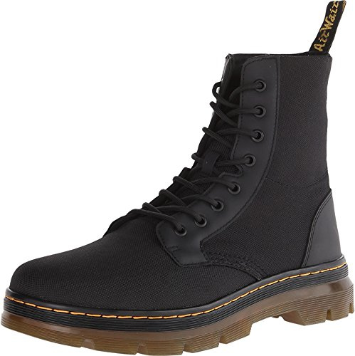Dr. Martens Combs Cordura/ Rubbery Black, Unisex Adults' Boat Shoes, Black (Black), 8 UK (42 EU)