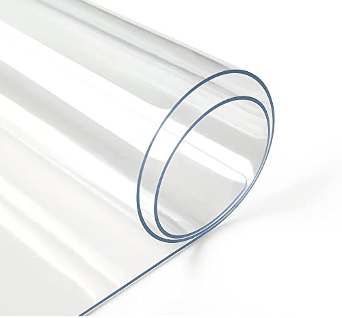 Deep Dream 1.5mm Clear Desk Cover Protector, 14×24 Inch Clear Desk Cover, Rectangular Vinyl Desk Pad, PVC Plastic Table Cover for Office, Dresser, Night Stand, Computer & Writing Desk Tabletop