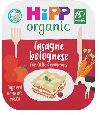 HiPP Organic Lasagne Bolognese for Little Grown ups Tray Meal 15+ Months 250g