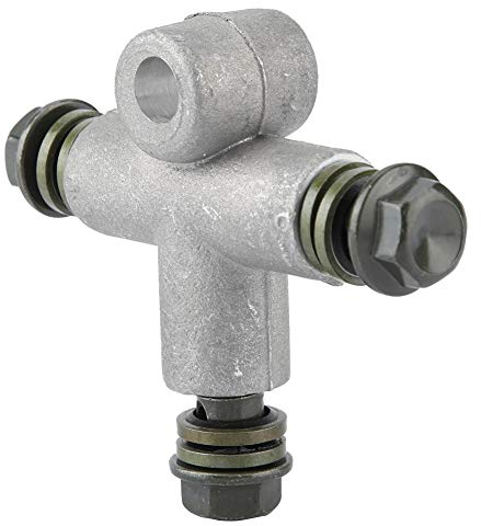 TKSE Conector de Manguera Hidráulica en T Motocicleta,Adaptador de Manguera de Aceite de Freno de 3 Vías para Motocicleta,Camiseta de Acoplamiento de Tubo 10mm para Motocicleta ATV