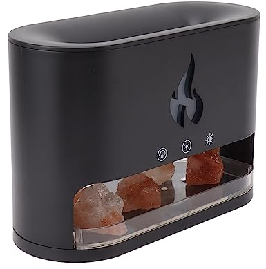 Brrnoo Difusor de Aceite Esencial, Humidificador de Aire de Llama de 250 Ml, Difusor de Aromaterapia de Llama de 7 Colores para Uso Doméstico, Regalo de Uso de Oficina