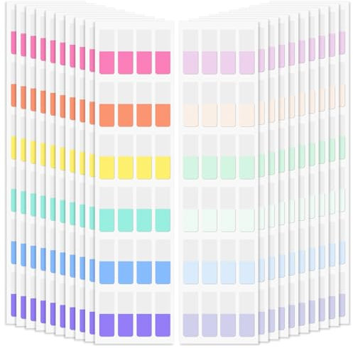 Imeepa 480 PCS Sticky Index Tabs, 12 Colors Page Markers(0.47X1.1inch)