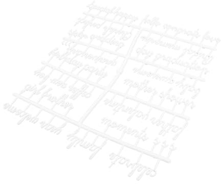 SHINEOFI Filzschild Alphabet Buchstaben Quadratische Buchstabentafel Weiße Filzbuchstaben Zur Dekoration