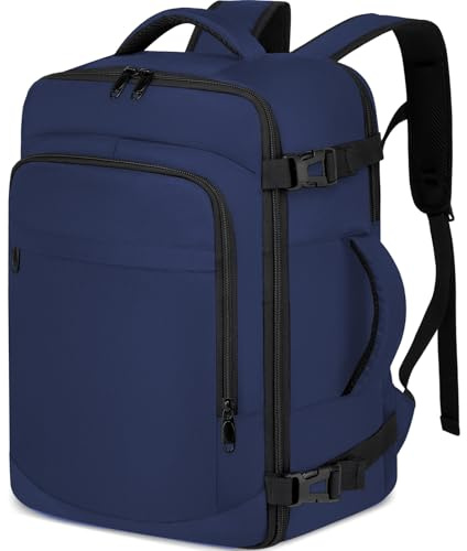 ENZOSUM Mochila Viaje Cabina Avion 40x20x25 para Ryanair Travel Backpack Mochila Maleta Equipaje de Mano 20L Mochilas Viagem Bolsa Viaje Ryanair Hombre Mujer Bolsa para Computadora Portátil,Azul
