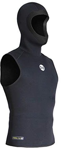 WOEIFGV Herren-Neoprenanzug mit Kapuze, 3 mm, Neopren-Oberteil mit Kapuze oder Hose, ärmellos, Tauchen, Surfen, Schwimmen, Segeln