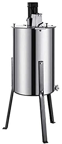 Strainer Upgraded 3 Frame Electric Extractor Separator,Food Grade Stainless Steel comb Spinner Drum Extraction Apiary Centrifuge, Blue